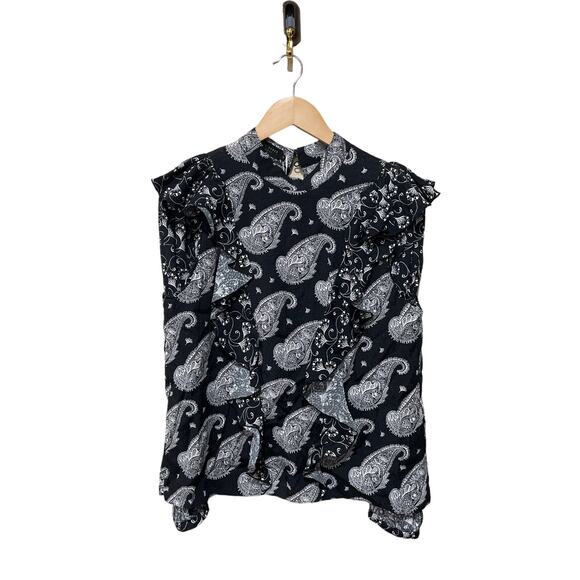 Ted Baker London Tiasey Paisley Blouse Size 8 - Picture 7 of 9